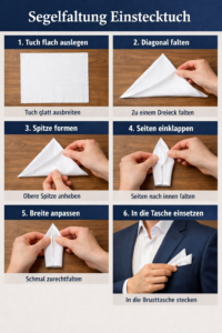 Segelfaltung Einstecktuch