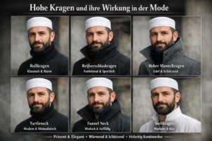 Hohe Kragen und ihre Wirkung in der Mode