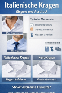 Italienische Kragen und ihre elegante Wirkung