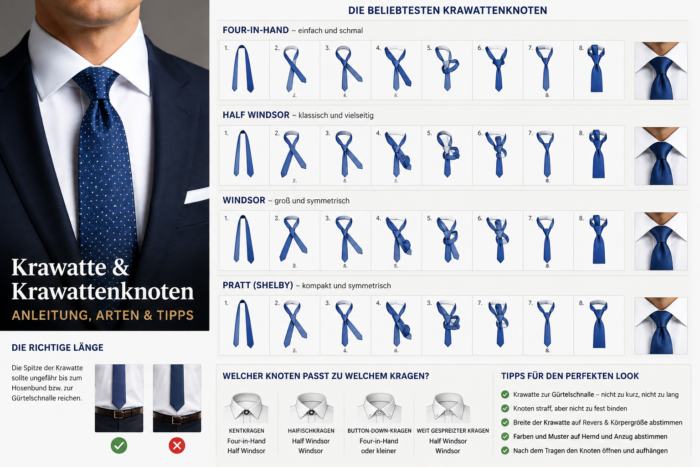 Krawatte und Krawattenknoten