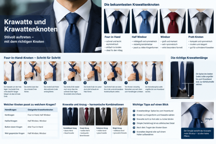 Krawatte und Krawattenknoten